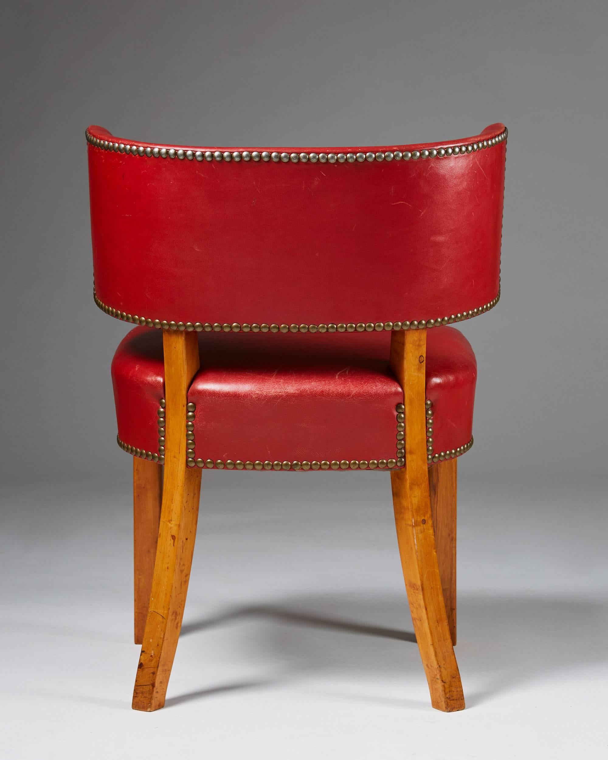 Mid-20th Century Set of Six Chairs, Anonymous, Denmark, 1950s