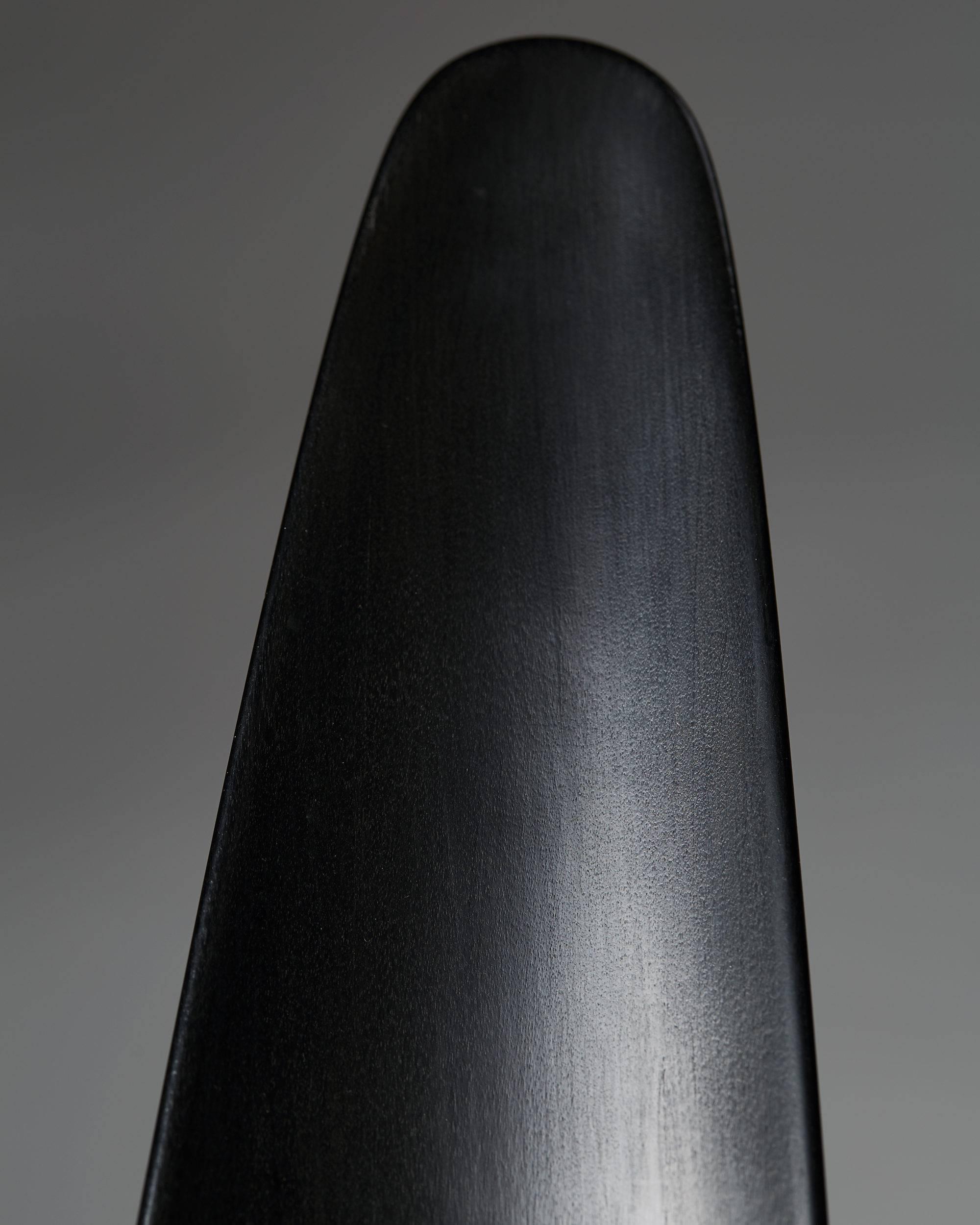 Ebonized Dish Designed by Johnny Mattson, Sweden, 1950s