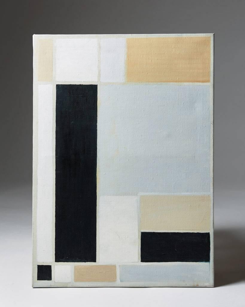 Painting by Sven Hansson,
Sweden, 1990s-2000s

Oil on canvas.

Measures: H 78 cm/ 2' 7 1/4''
L 56 cm/ 1' 10 1/2''

Provenance: the estate of the artist.