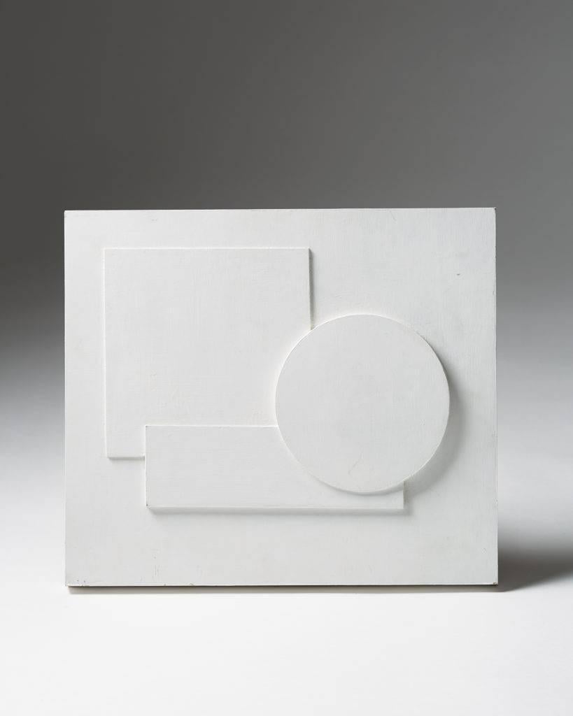 Painting by Sven Hansson, 
Sweden. 1980s.

Oil on wooden relief.

Unsigned.

H: 38,5 cm/ 15 1/4''
L: 44 cm/ 17 1/4''

Provenance: The estate of the artist.