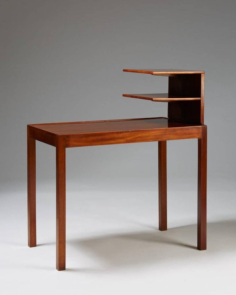 Side Table With Bookshelf Designed By Josef Frank For Svenskt Tenn Side Table With Bookshelf Designed By Josef Frank For Svenskt Tenn Sweden 1950s