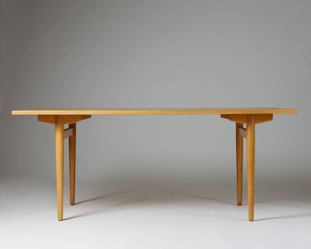 Scandinavian Modern Dining Table Designed by Hans Wegner for Andreas Tuck, Denmark, 1950s