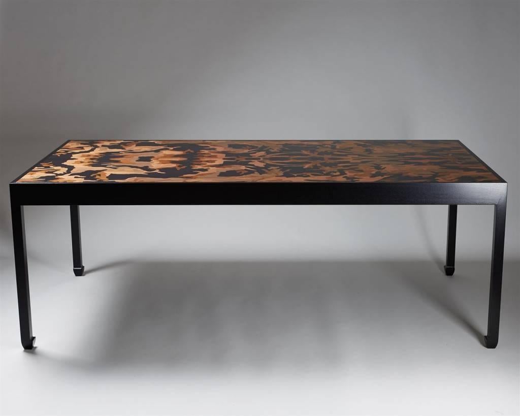 Ebonized Dining Table Designed by Morten Höeg Larsen, Denmark, 2015