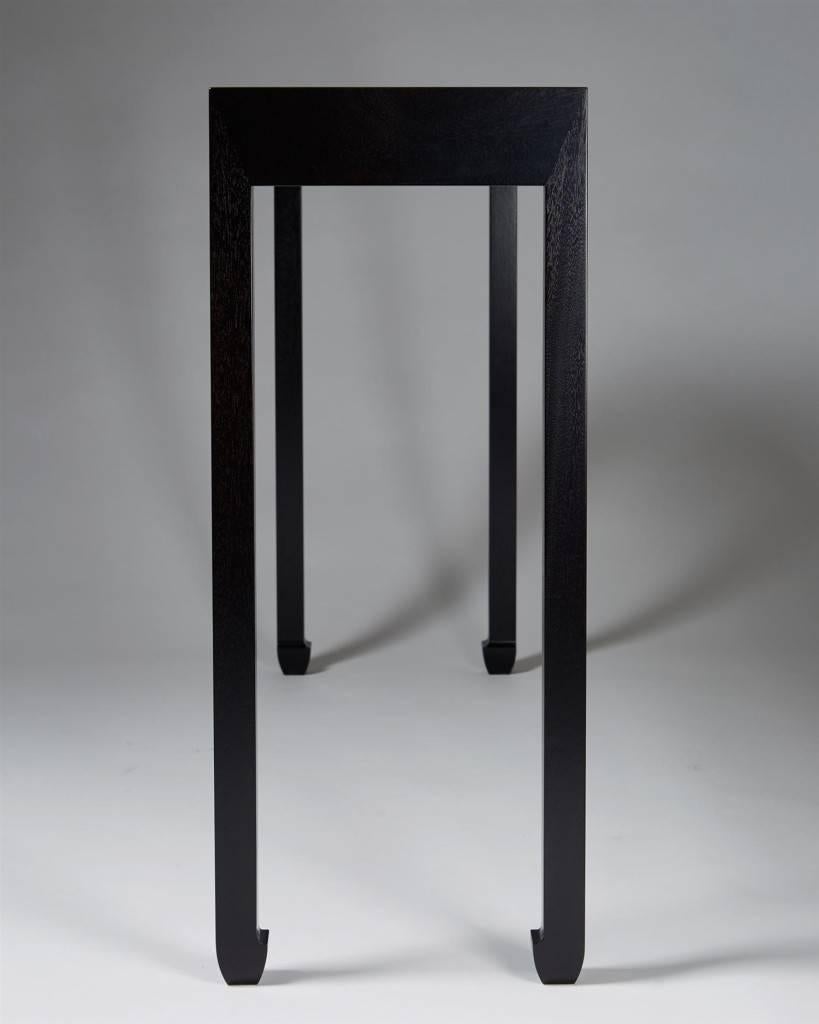 Ebonized Console Table Designed by Morten Höeg Larsen, Denmark, 2015