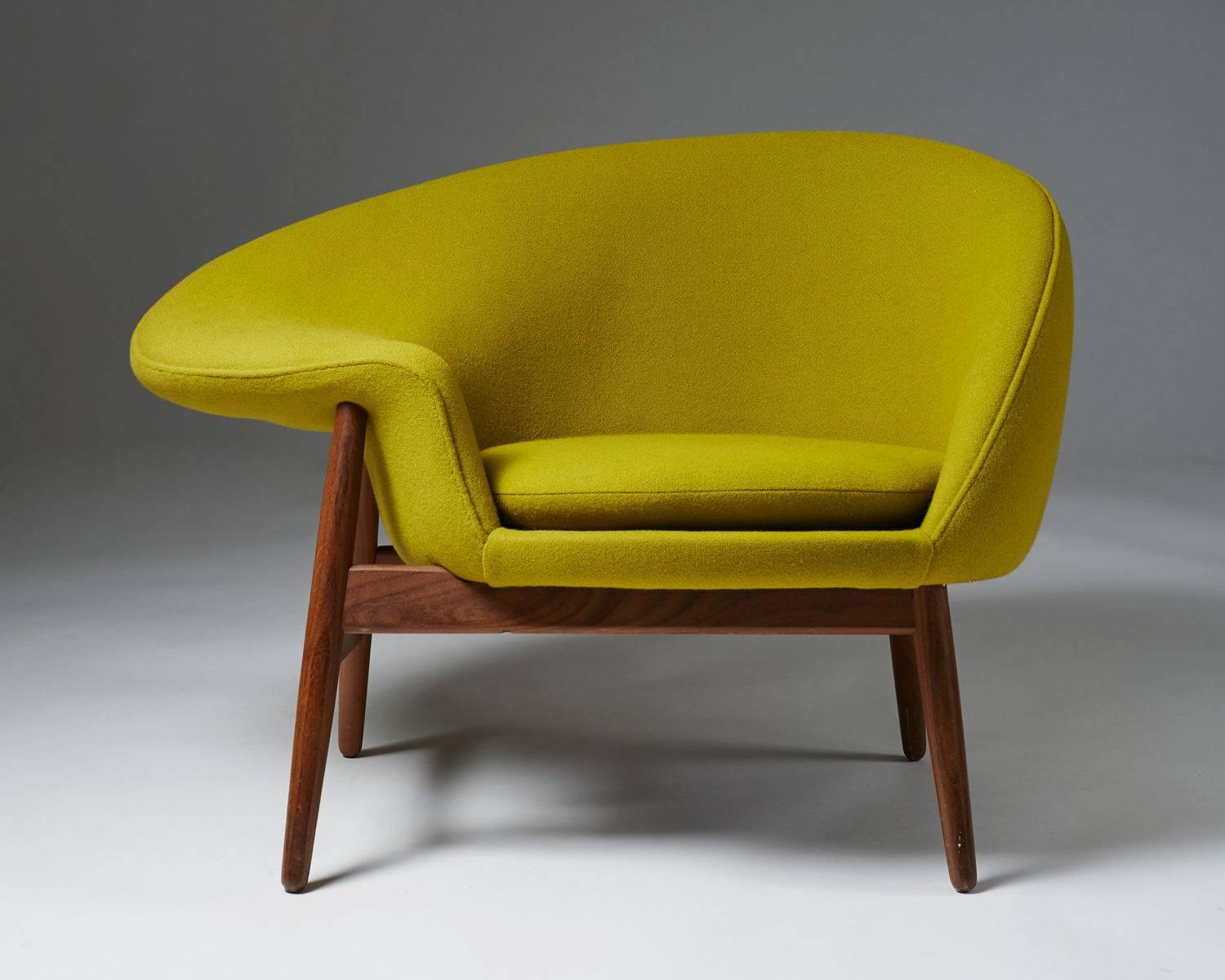 Scandinavian Modern Armchair Designed by Hans Olsen for Bramin, Denmark, 1956