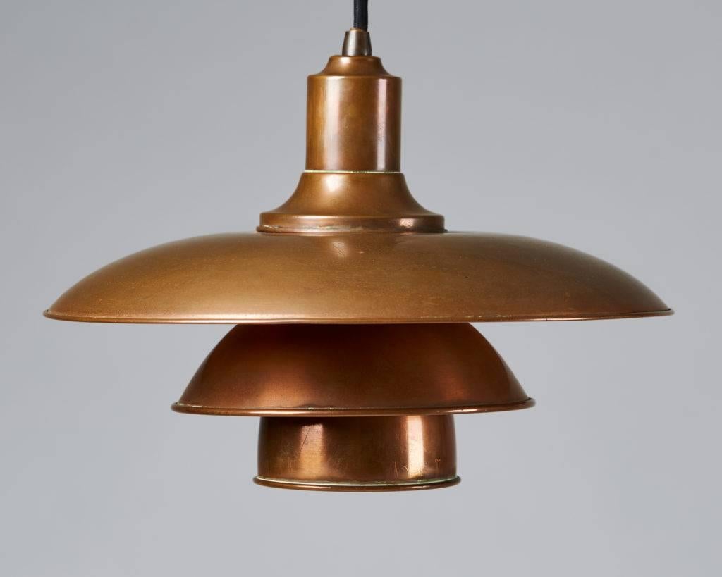 Scandinavian Modern Ceiling Lamp PH Designed by Poul Henningsen for Louis Poulsen, Denmark, 1930s