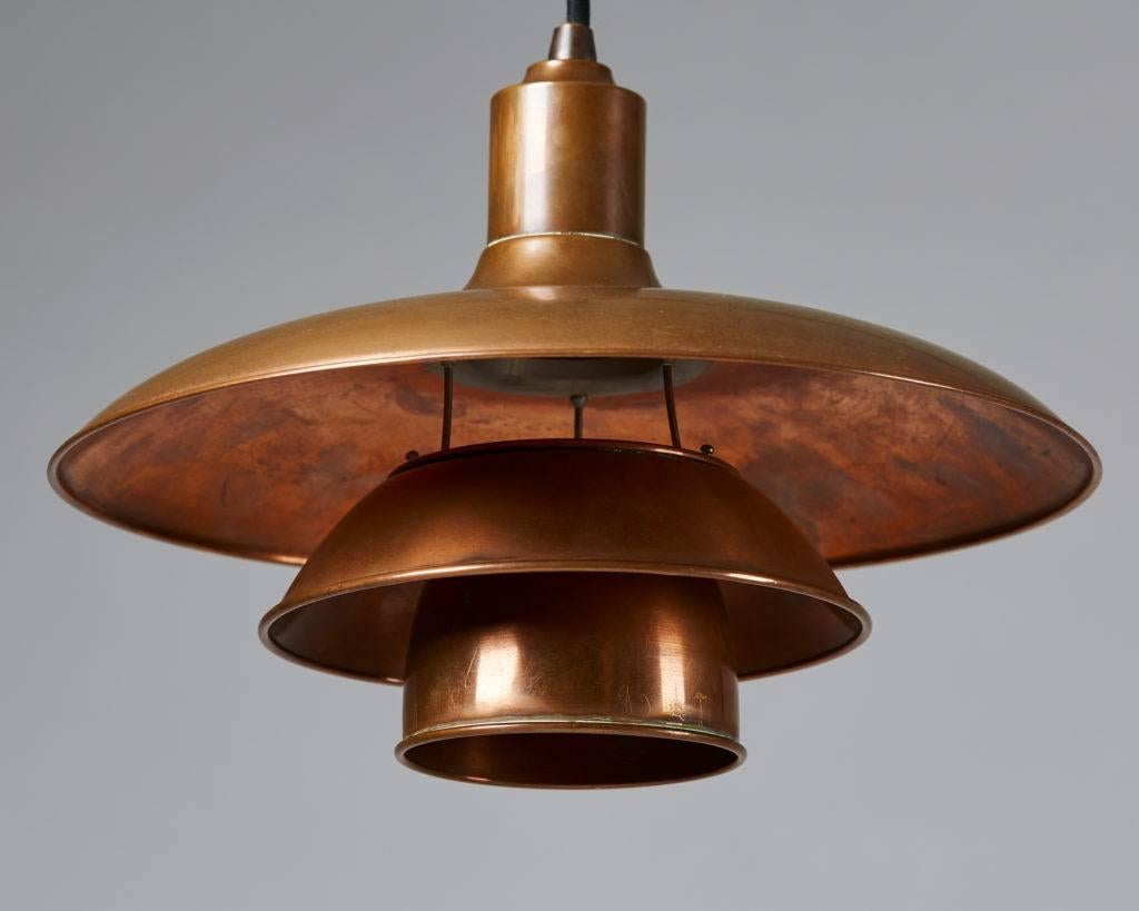 Danish Ceiling Lamp PH Designed by Poul Henningsen for Louis Poulsen, Denmark, 1930s