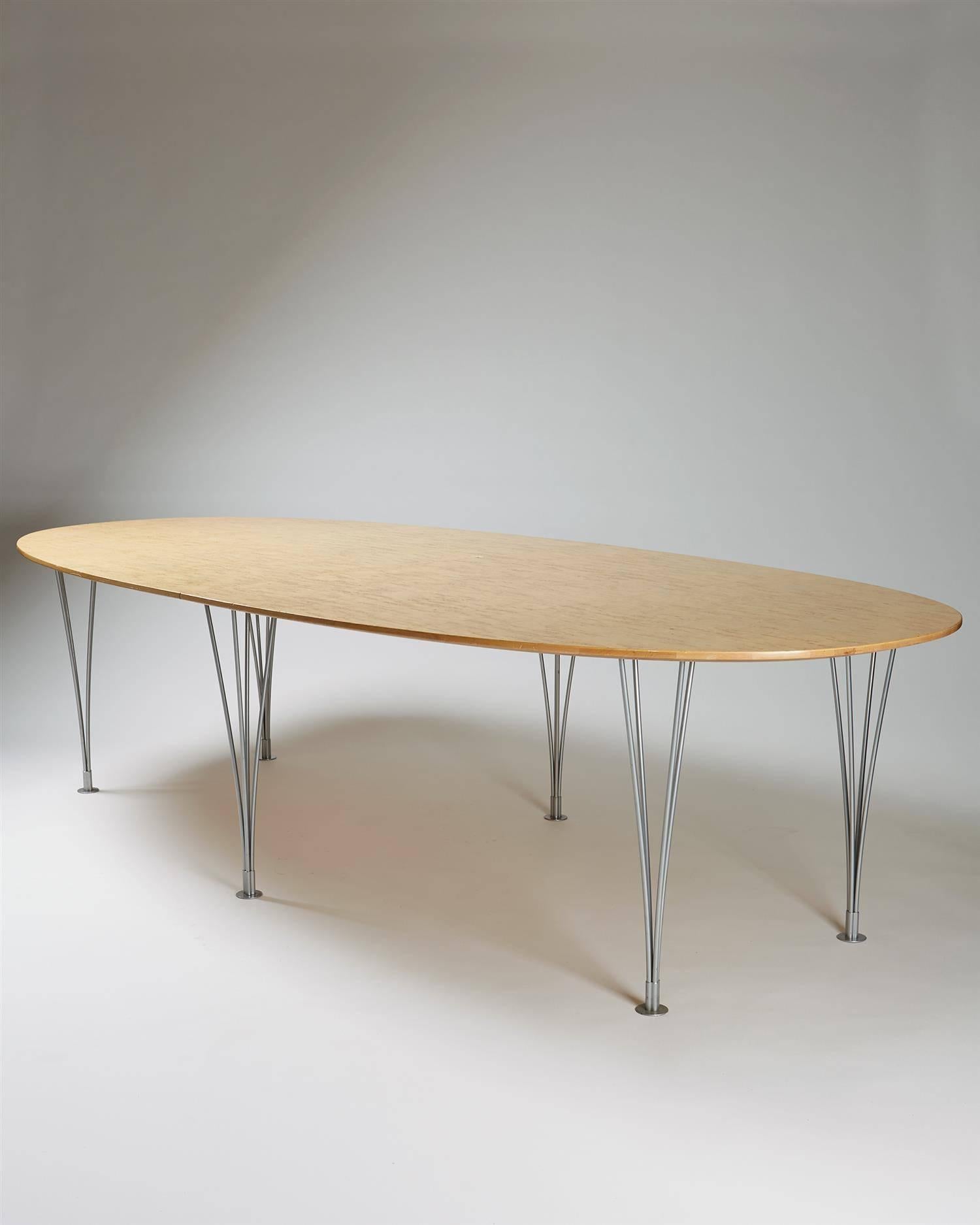 Large Dining or Conference Table Designed by Bruno Mathsson  In Good Condition In Stockholm, SE