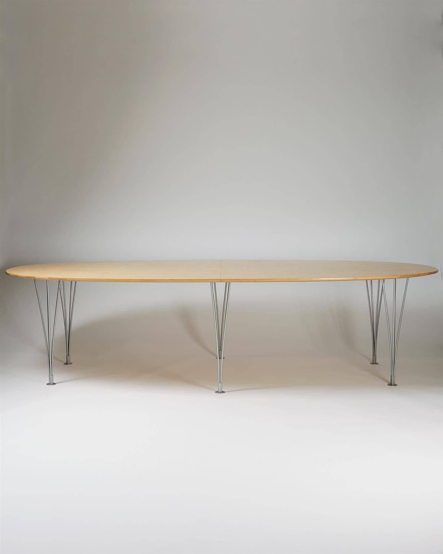 Mid-20th Century Large Dining or Conference Table Designed by Bruno Mathsson 
