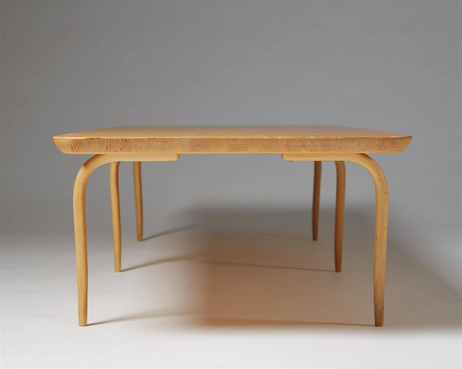 Bench Designed by Bruno Mathsson for Karl Mathsson, Sweden, 1960s In Excellent Condition In Stockholm, SE