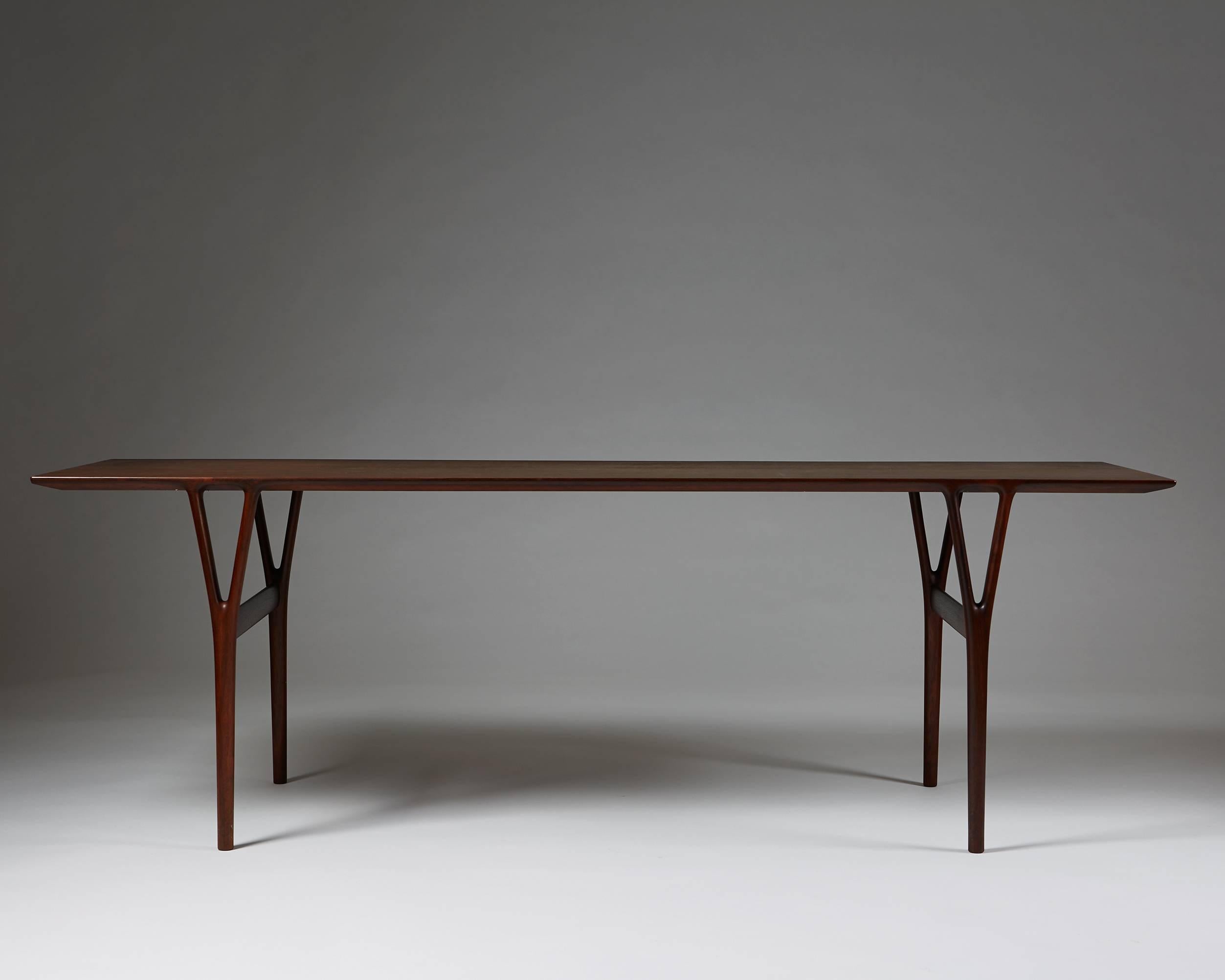 Occasional table designed by Helge Vestergaard Jensen, Denmark, 1950s
Rosewood