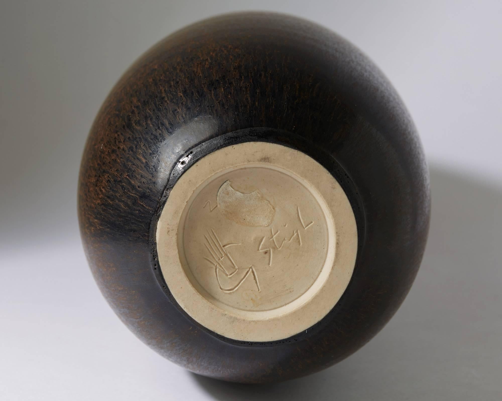 Mid-20th Century Vase Gnurgla Designed by Stig Lindberg for Gustavsberg, Sweden, 1954