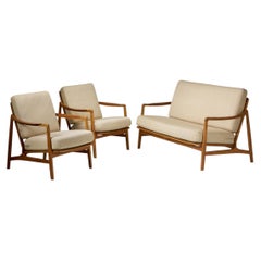 Sofa and a pair of easy chairs 'Model FD 116' by Tove and Edvard Kindt-Larsen