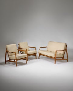 Sofa and a pair of easy chairs 'Model FD 116' by Tove and Edvard Kindt-Larsen