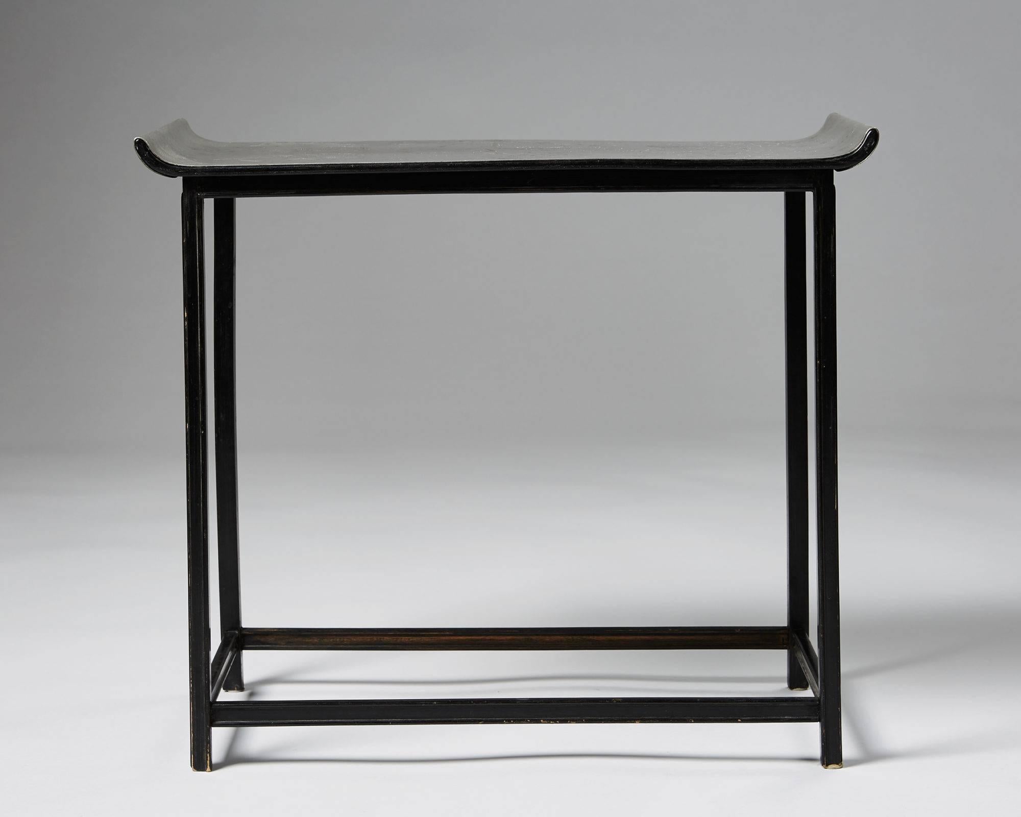 Neoclassical Revival Occasional Table Designed by Nils Fougstedt and Bjorn Tragardh for Svenskt Tenn