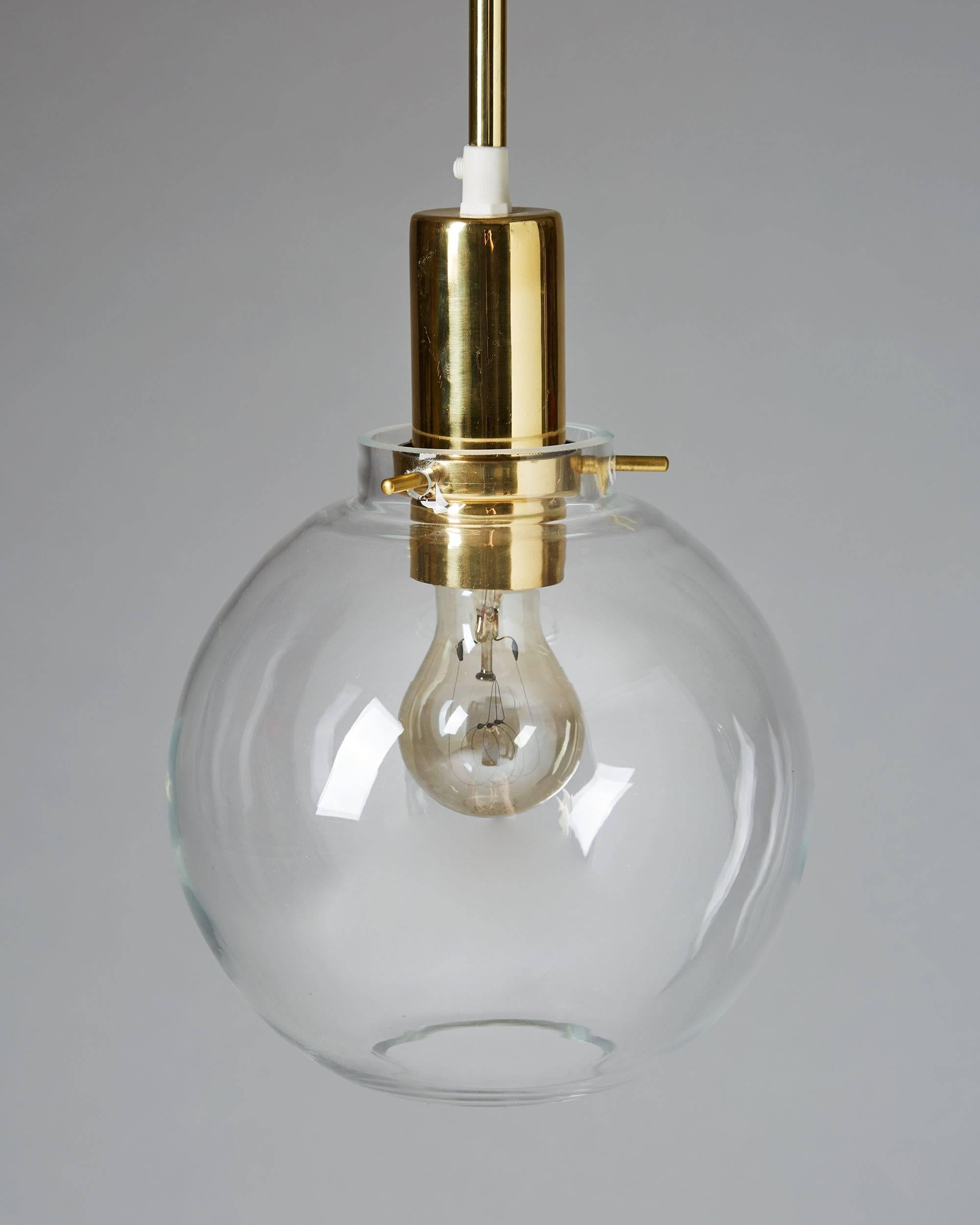 Scandinavian Modern Long Ceiling Lamps Designed by Hans-Agne Jakobsson, Sweden, 1960s