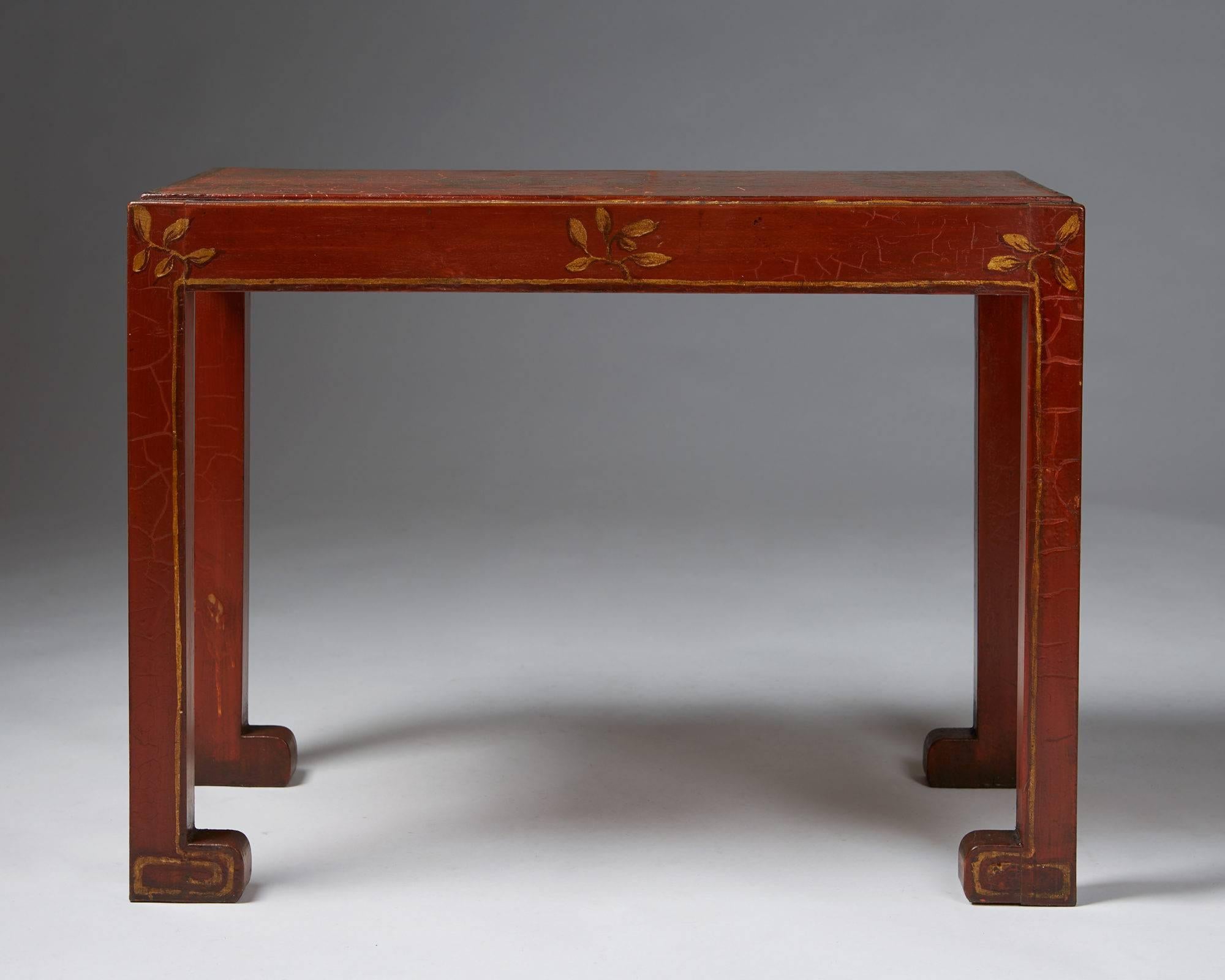 Art Nouveau Occasional Table Designed by Carin Nilsson, Sweden, 1930s