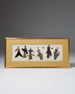 Tapestry/Collage by Sten Kauppi, 1950s, Sweden
