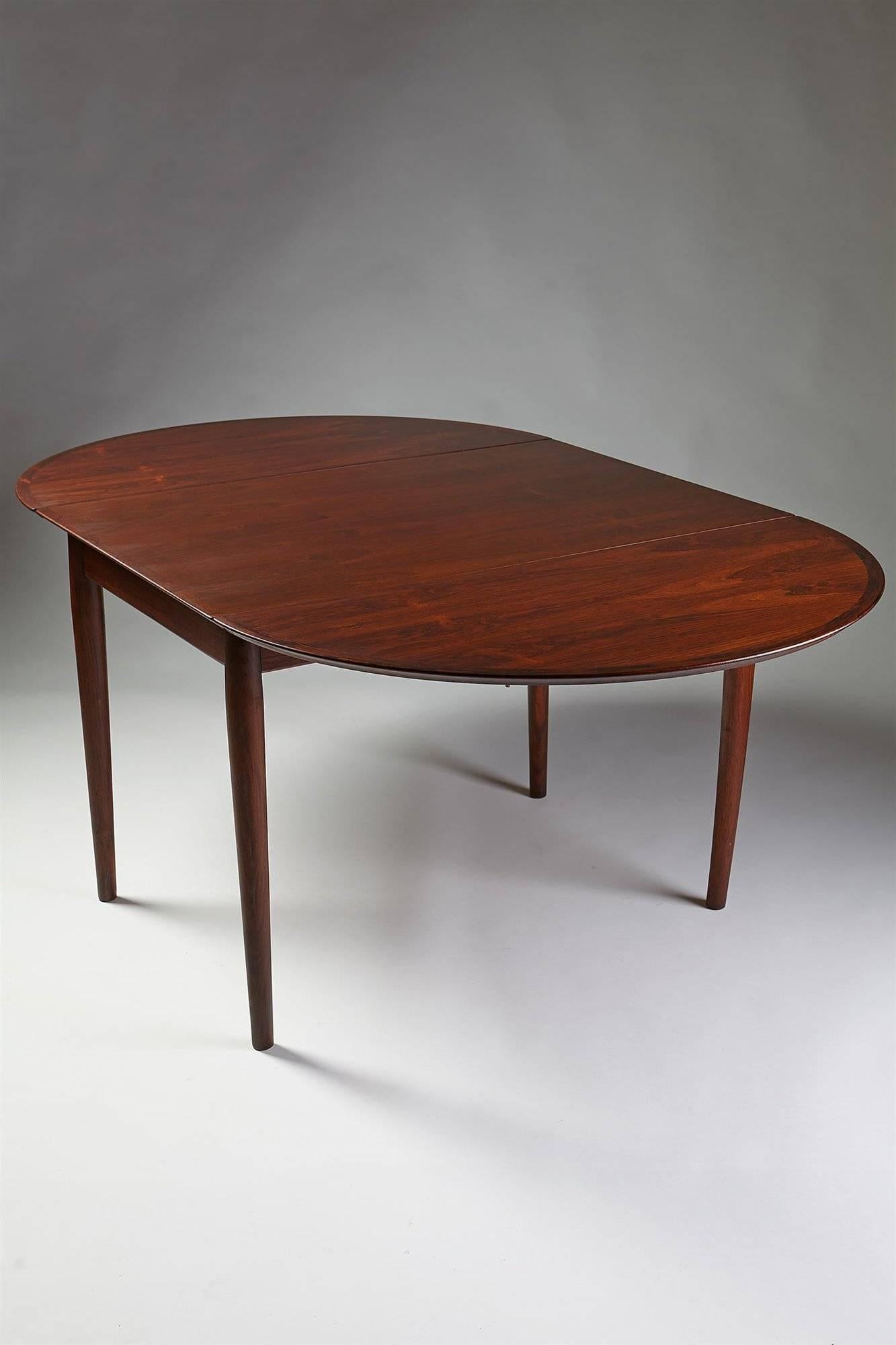 Scandinavian Modern Dining Table Designed by Arne Vodder for Sibast, Denmark, 1958