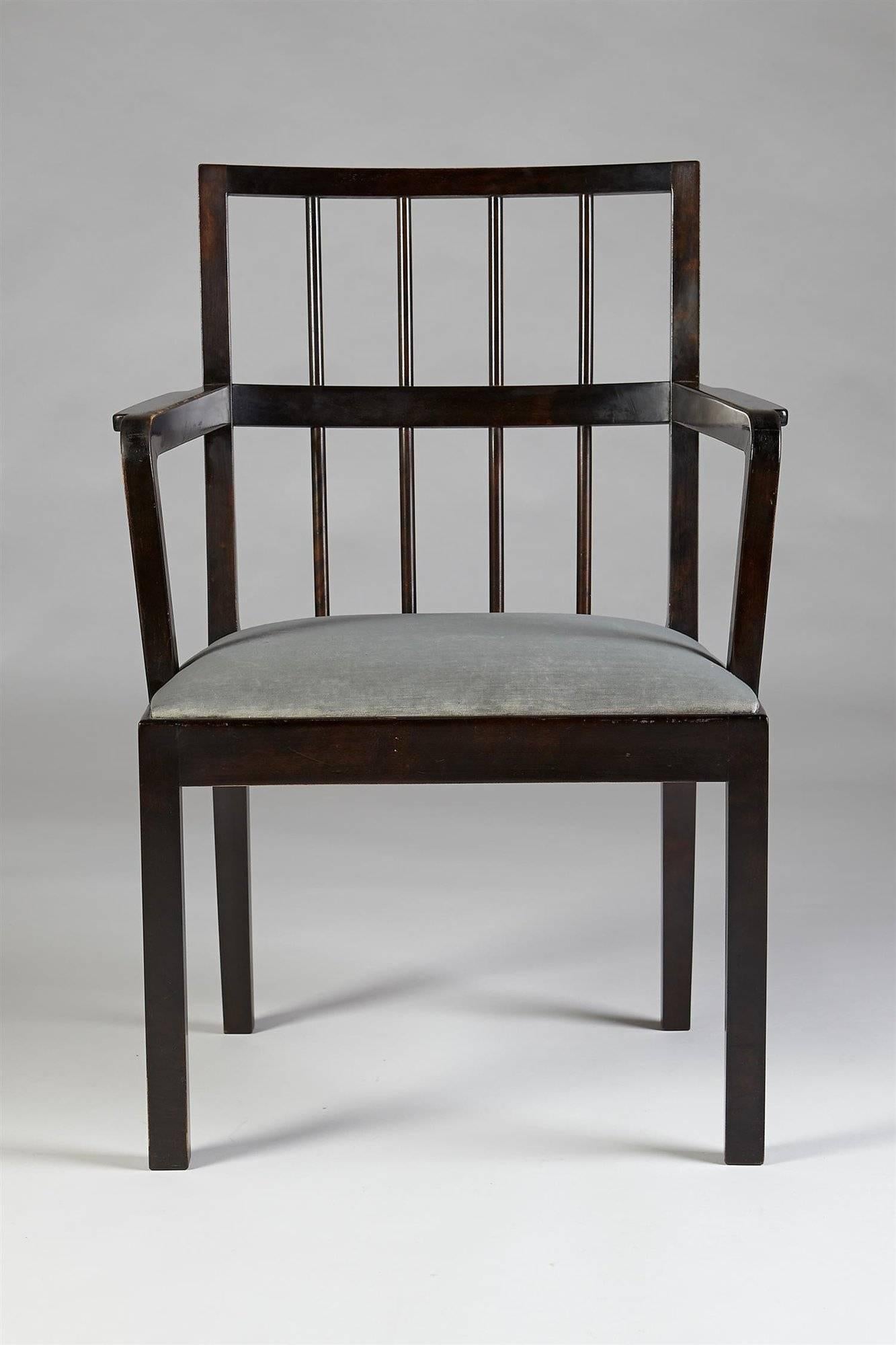 Swedish Set of Four Chairs, Designed by Axel Einar Hjorth for NK, Sweden, 1930s