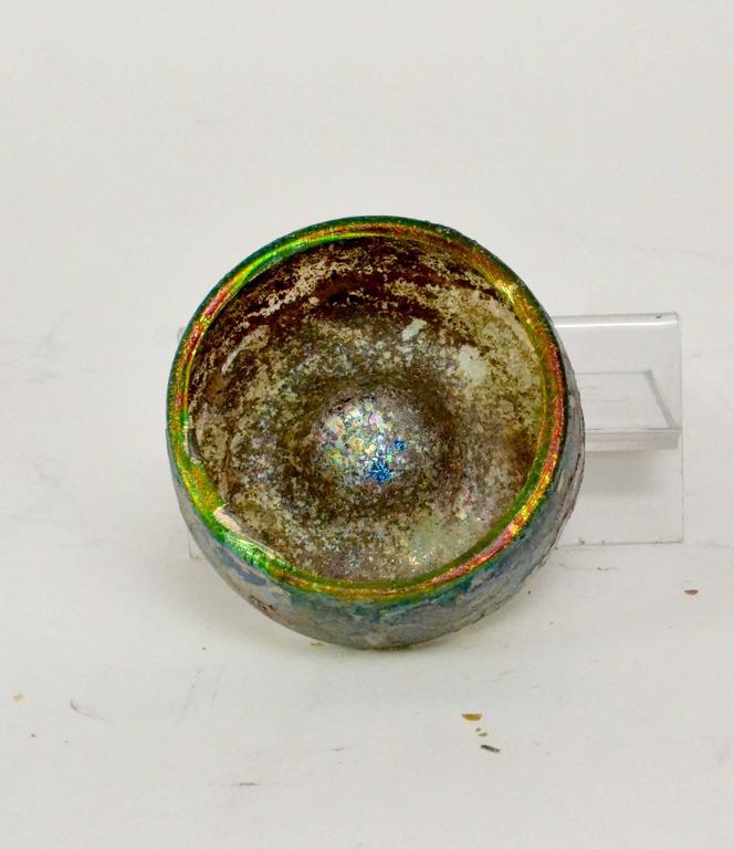 European Roman Iridescent Glass Bowl, 1st-3rd Century AD