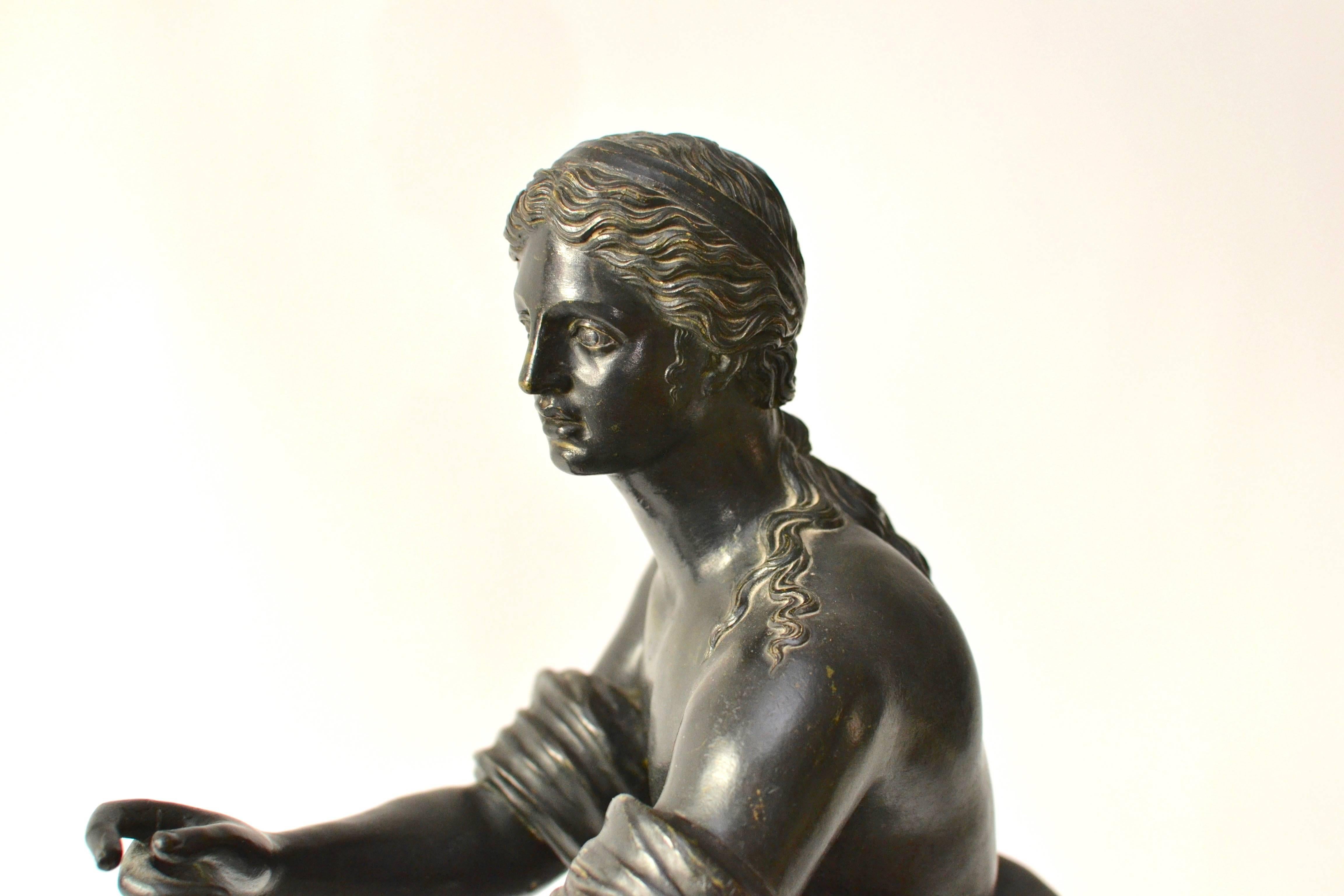 Late 18th Century Late 18th or Early 19th Century Grand Tour Bronze Sculpture of Apollo