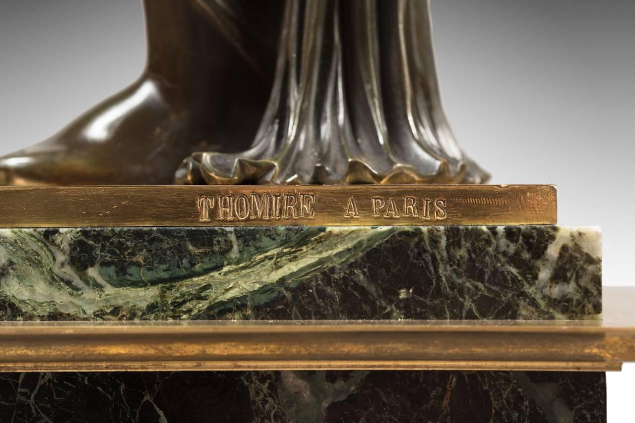 Pair of Impressive Empire Gilt-Bronze Candelabra Signed THOMIRE A PARIS 3