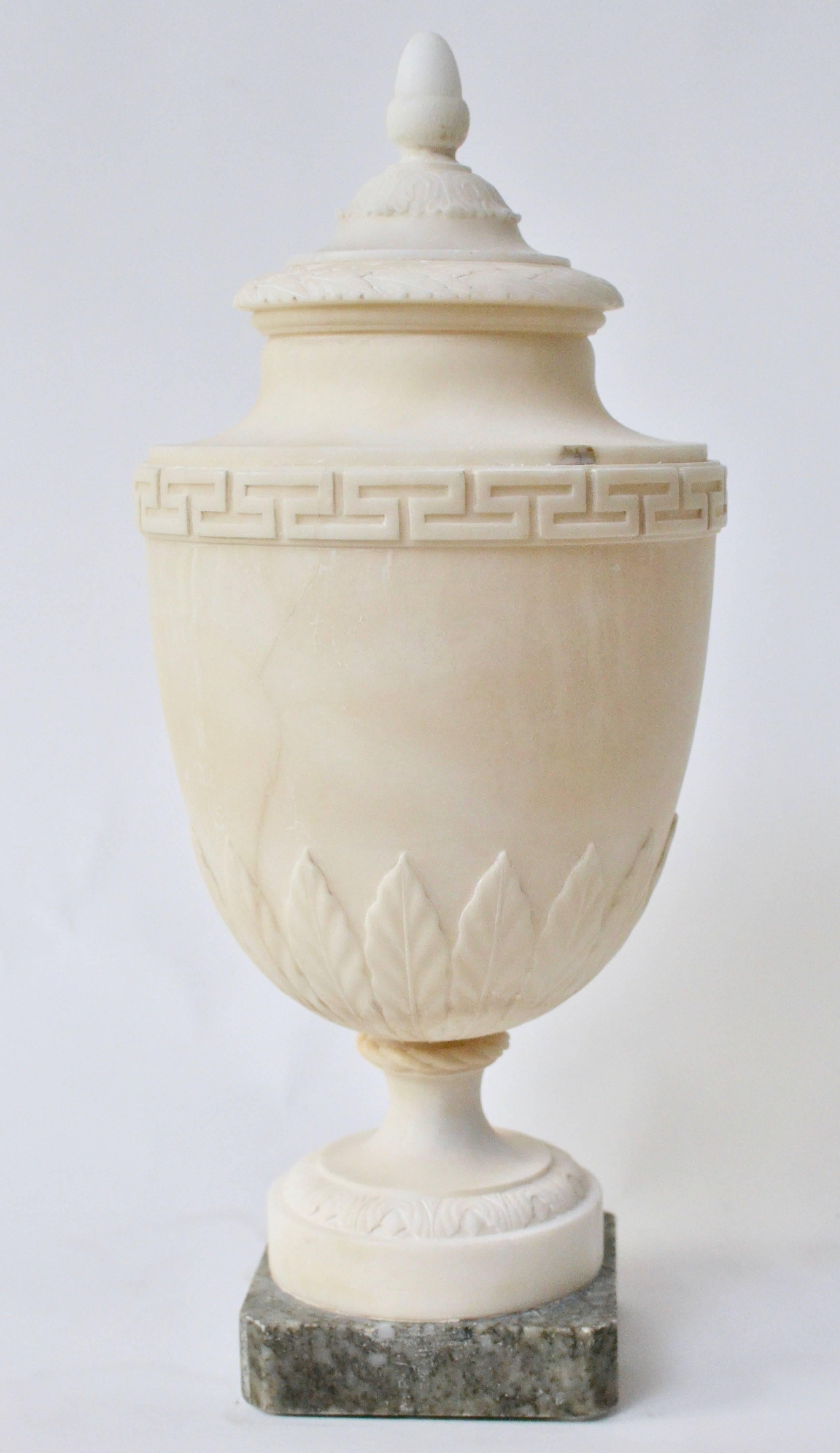 European Early 19th Century Alabaster Urn