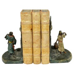 Pair of Bookstands, Cold Painted Bronze, Austrian made around year 1900.