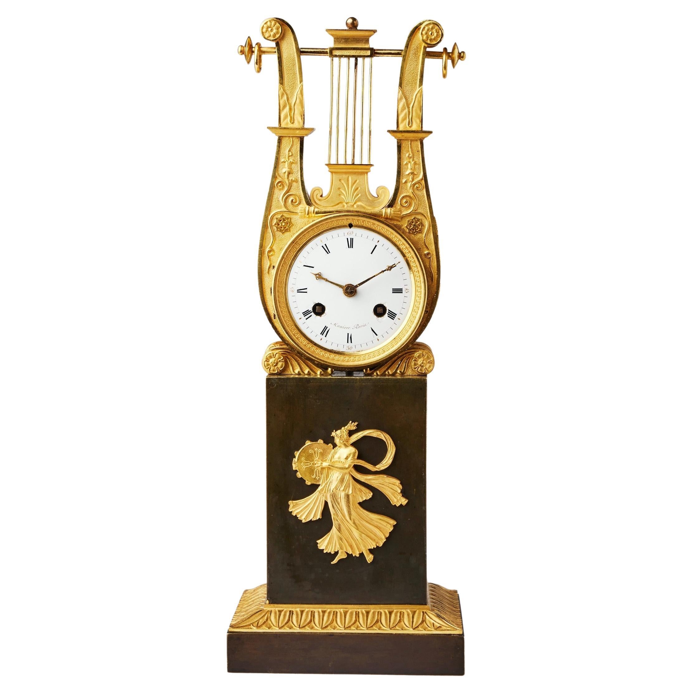 A French Thomire Bronze Empire Clock