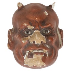 Japanese miniature lacquer mask