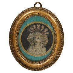 French 18th Century Miniature Fashion Engraving, c. 1780