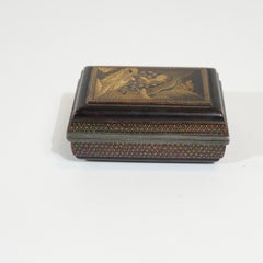 Fine Japanese Lacquer Box with Gold Decoration, Late Meiji Period