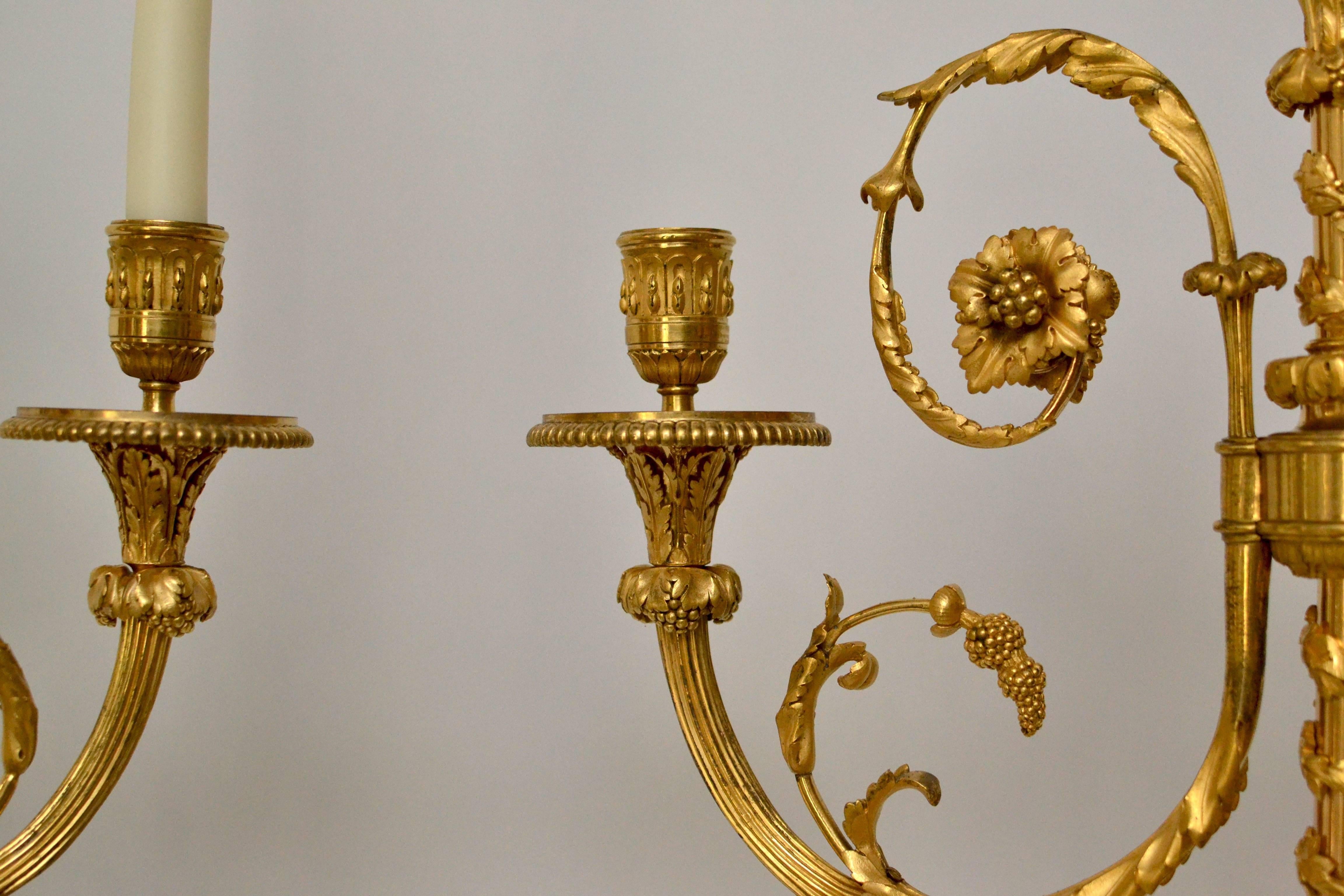 Important Pair of Louis XVI Candelabra Attributed to Francois Remond 1