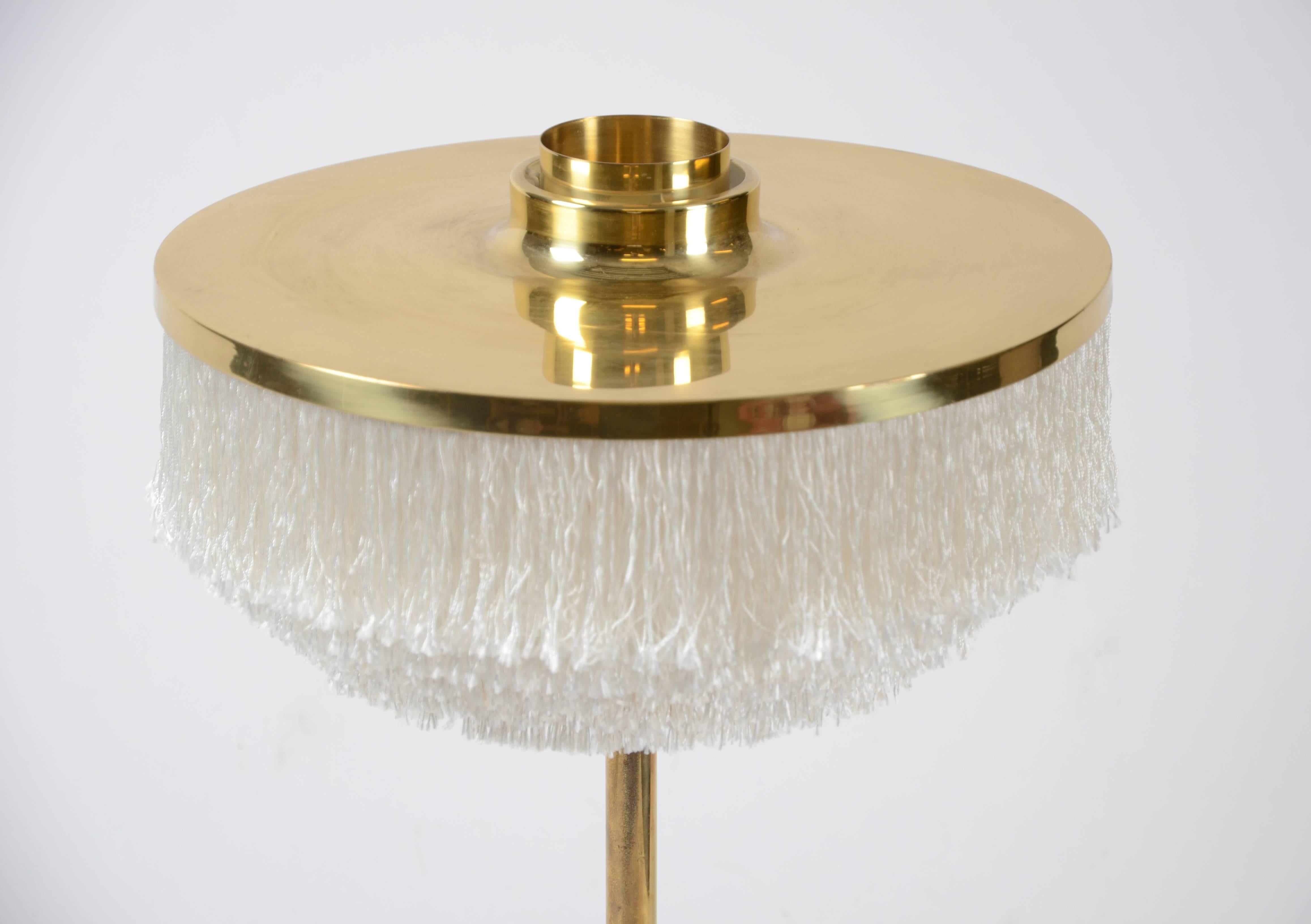 fringed table lamp
