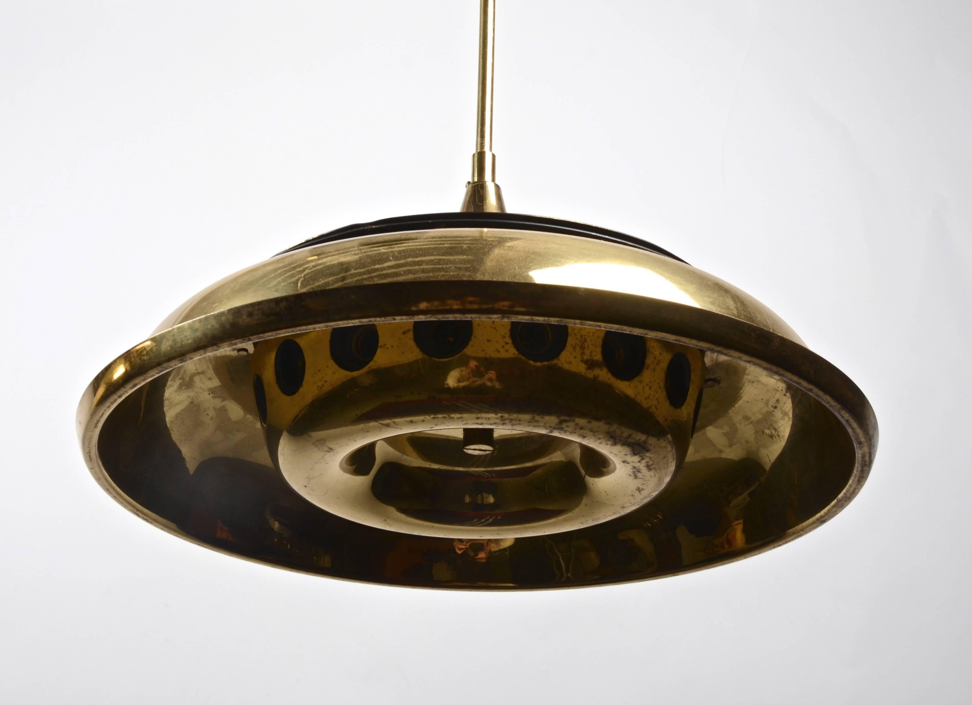 Pair of Pendants, Hans-Agne Jakobsson, Markaryd, Sweden, 1960s-1970s In Distressed Condition For Sale In Stockholm, SE