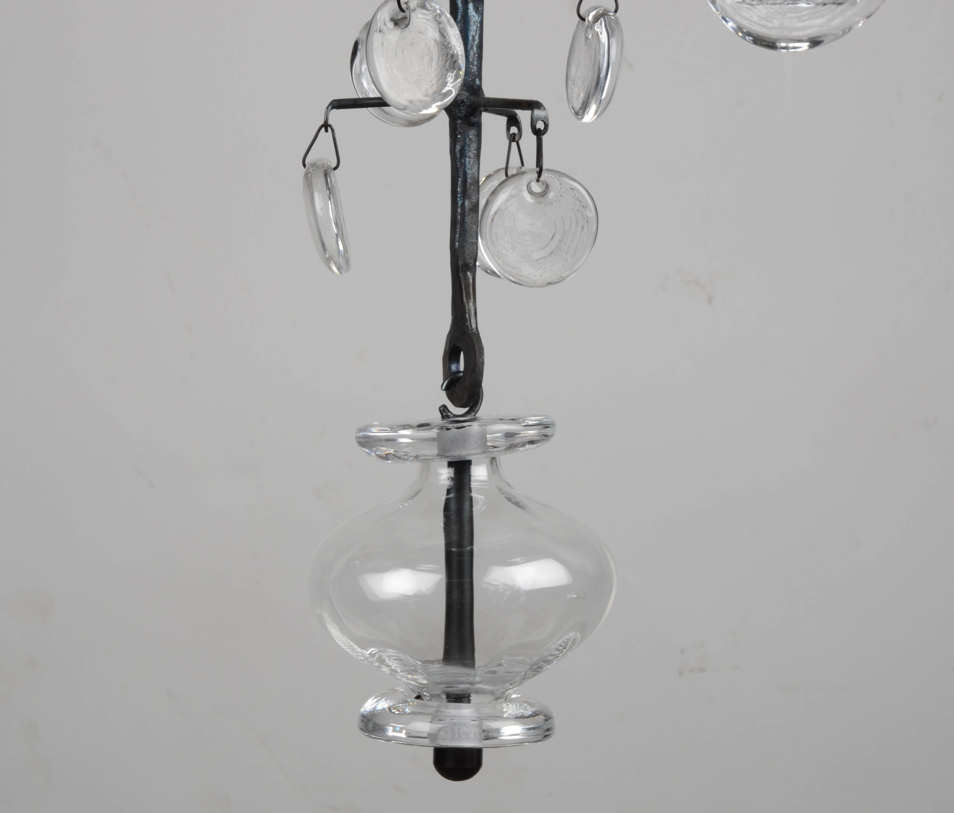 Erik Höglund, chandelier, twelve-armed, Boda, 1960/70´s 1
