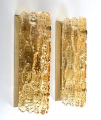 Coppia di apparecchi da parete / applique, Carl Fagerlund per Orrefors, Svezia