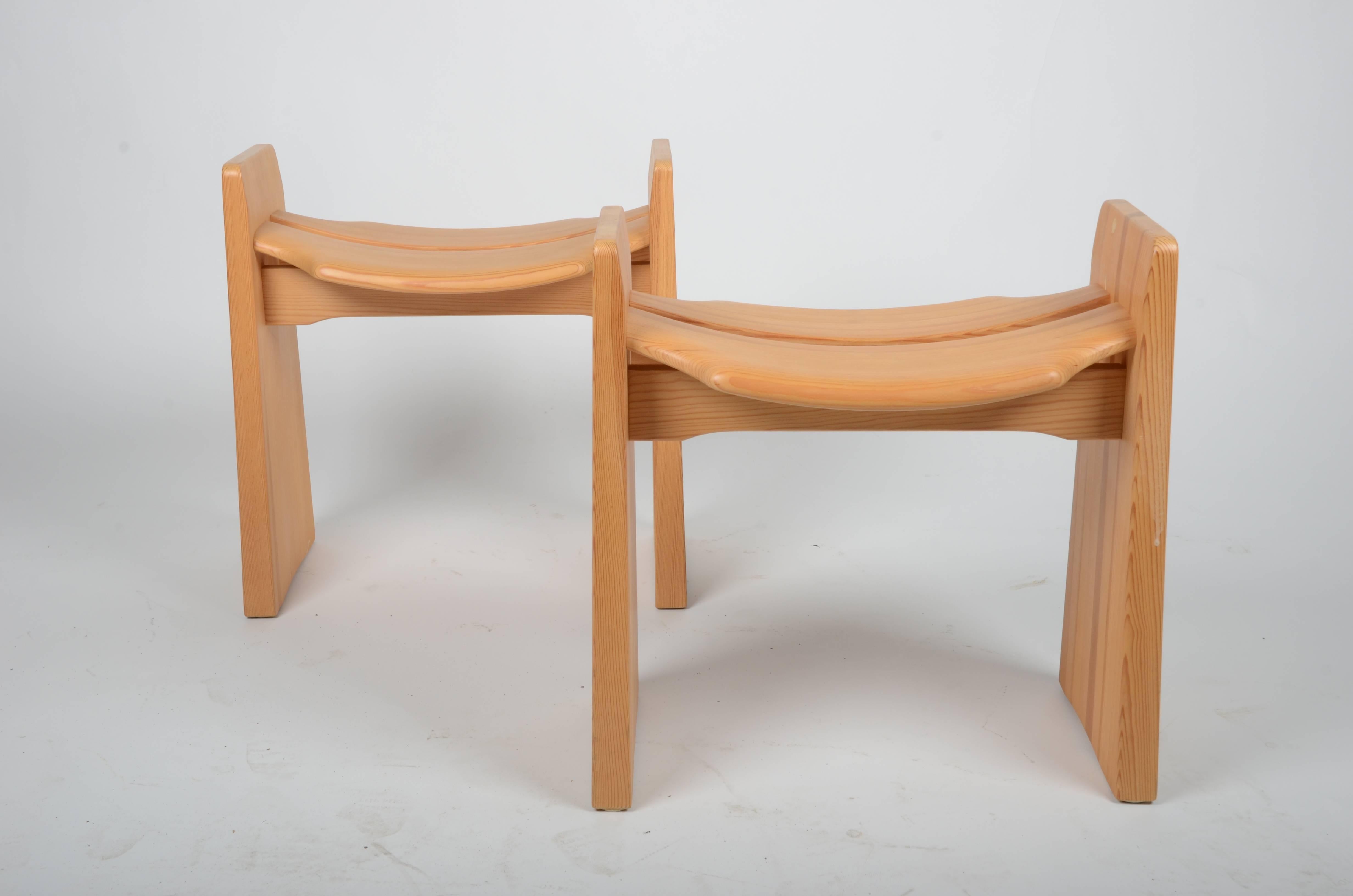 Mid-20th Century Pair of Stools, Sweden, Mid-1900s For Sale
