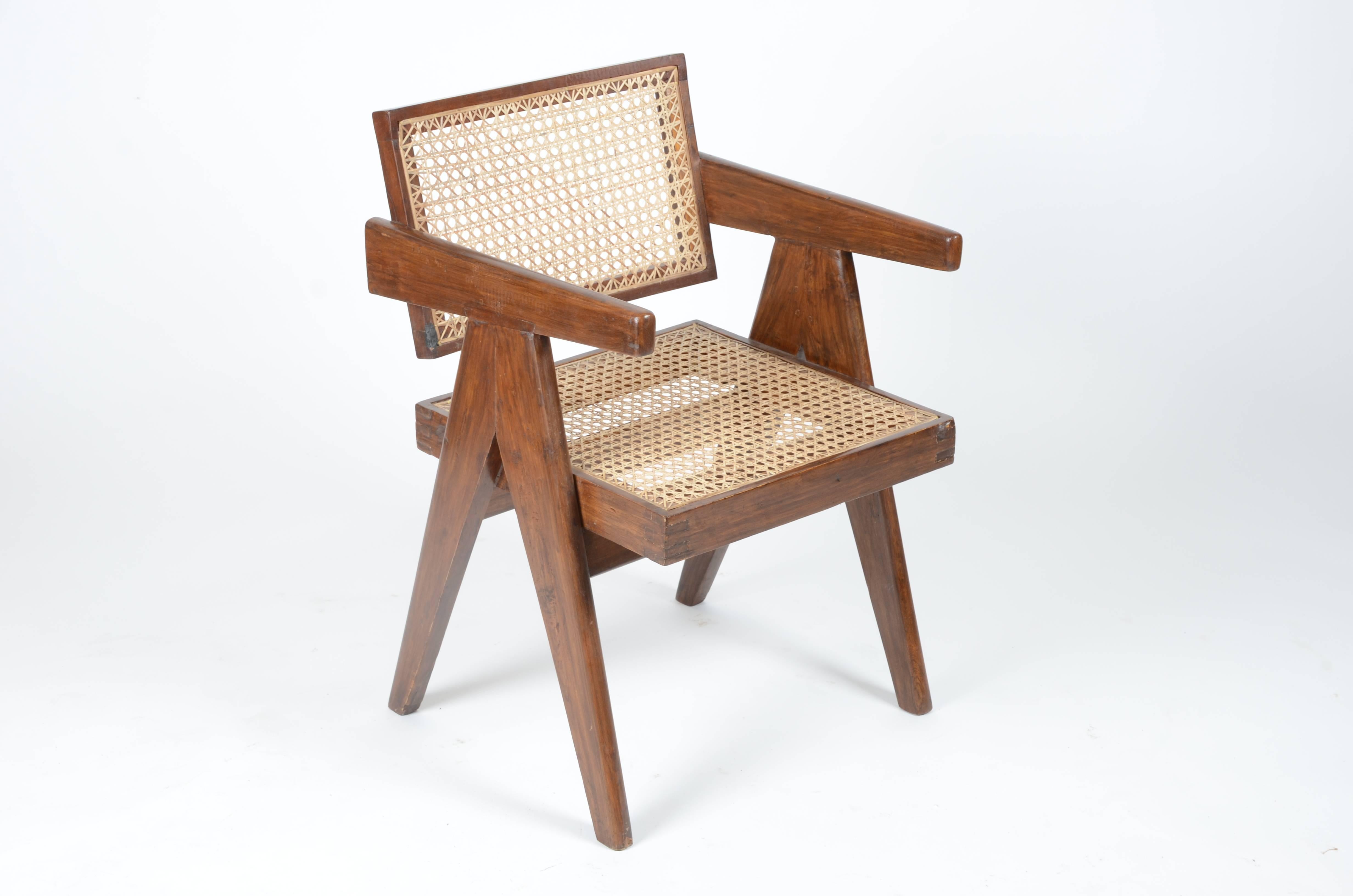 Indian Pierre Jeanneret, Desk and Chair, Chandigarh, India, 1950s