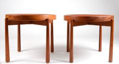 Coppia di tavolini da portata, nello stile di Jens Quistgaard, Danimarca, metà del 1900