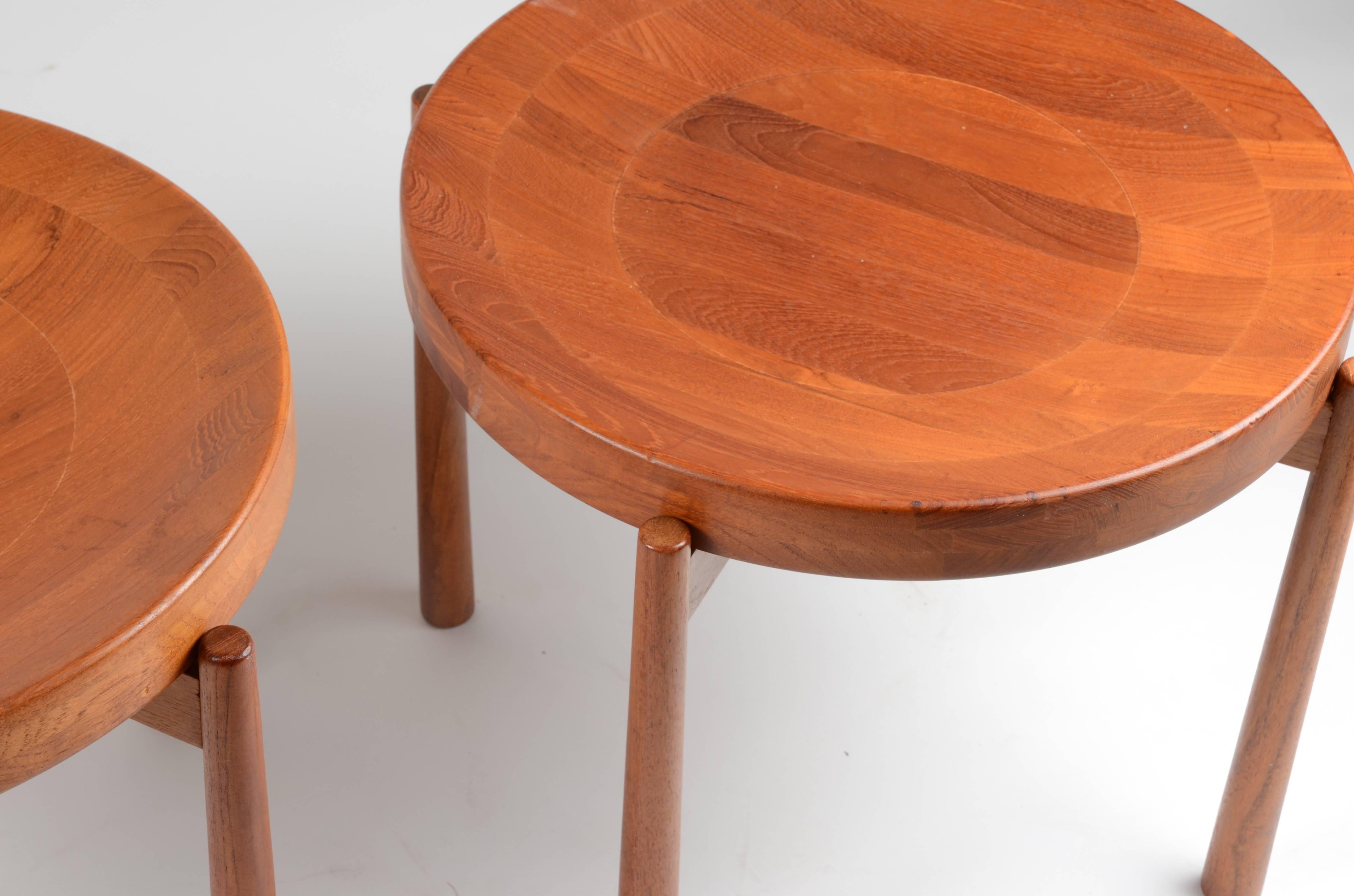 Danish Pair of Tray Tables, in the Style of Jens Quistgaard, Denmark, Mid-1900s For Sale