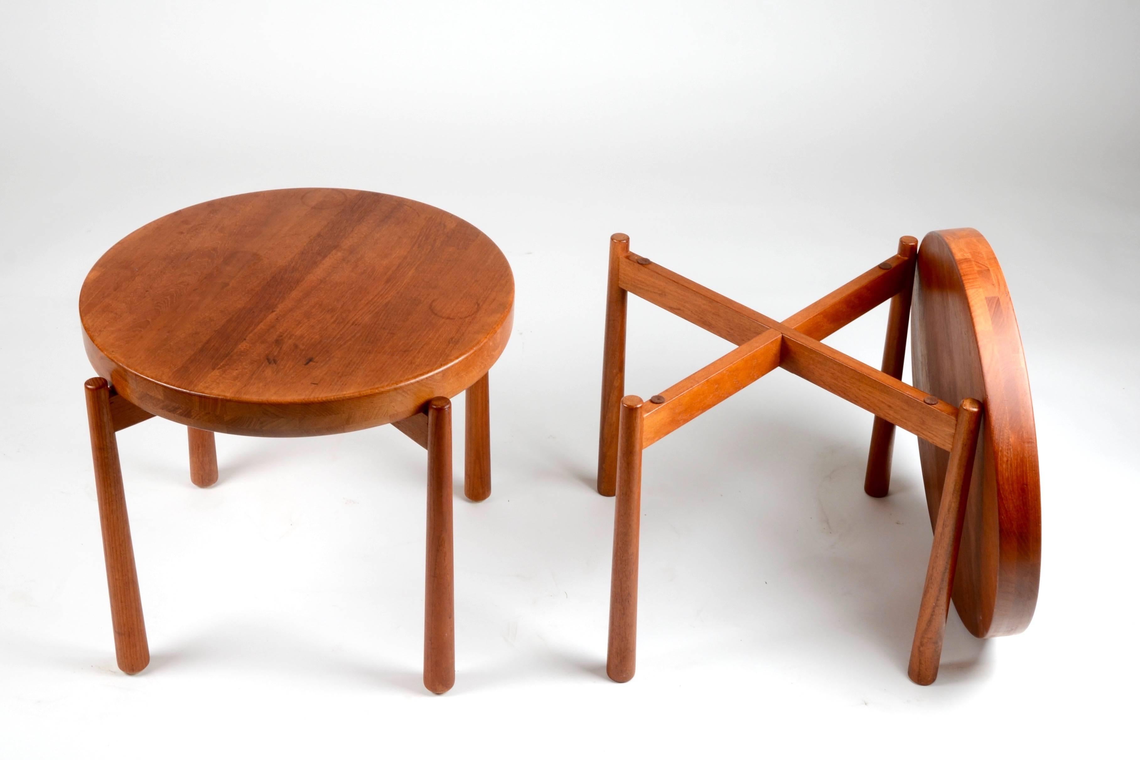 Pair of Tray Tables, in the Style of Jens Quistgaard, Denmark, Mid-1900s For Sale 1