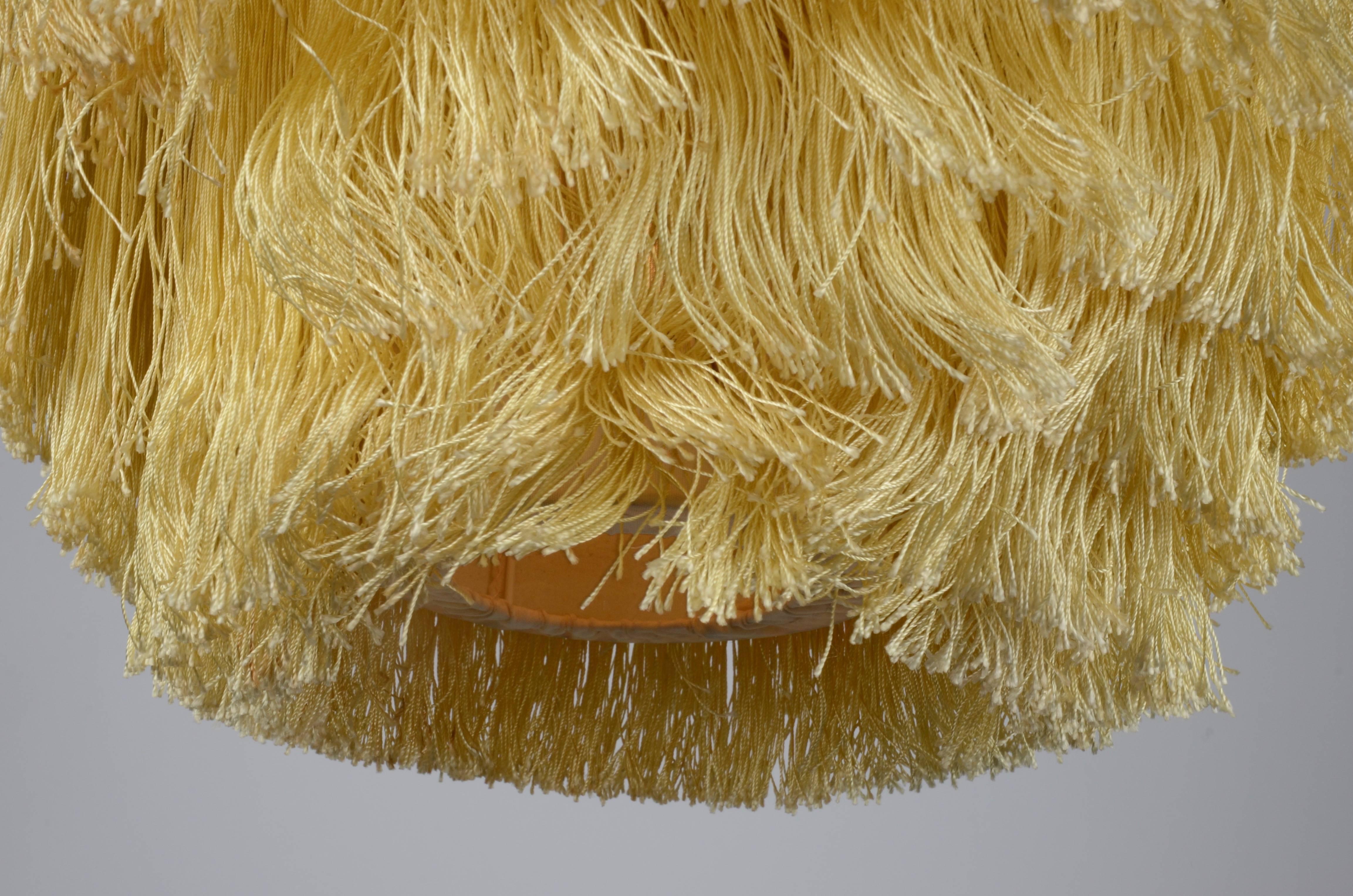 Fringed Pendant Designed by Hans-Agne Jakobsson for Markaryd, Sweden, 1960s In Good Condition In Stockholm, SE