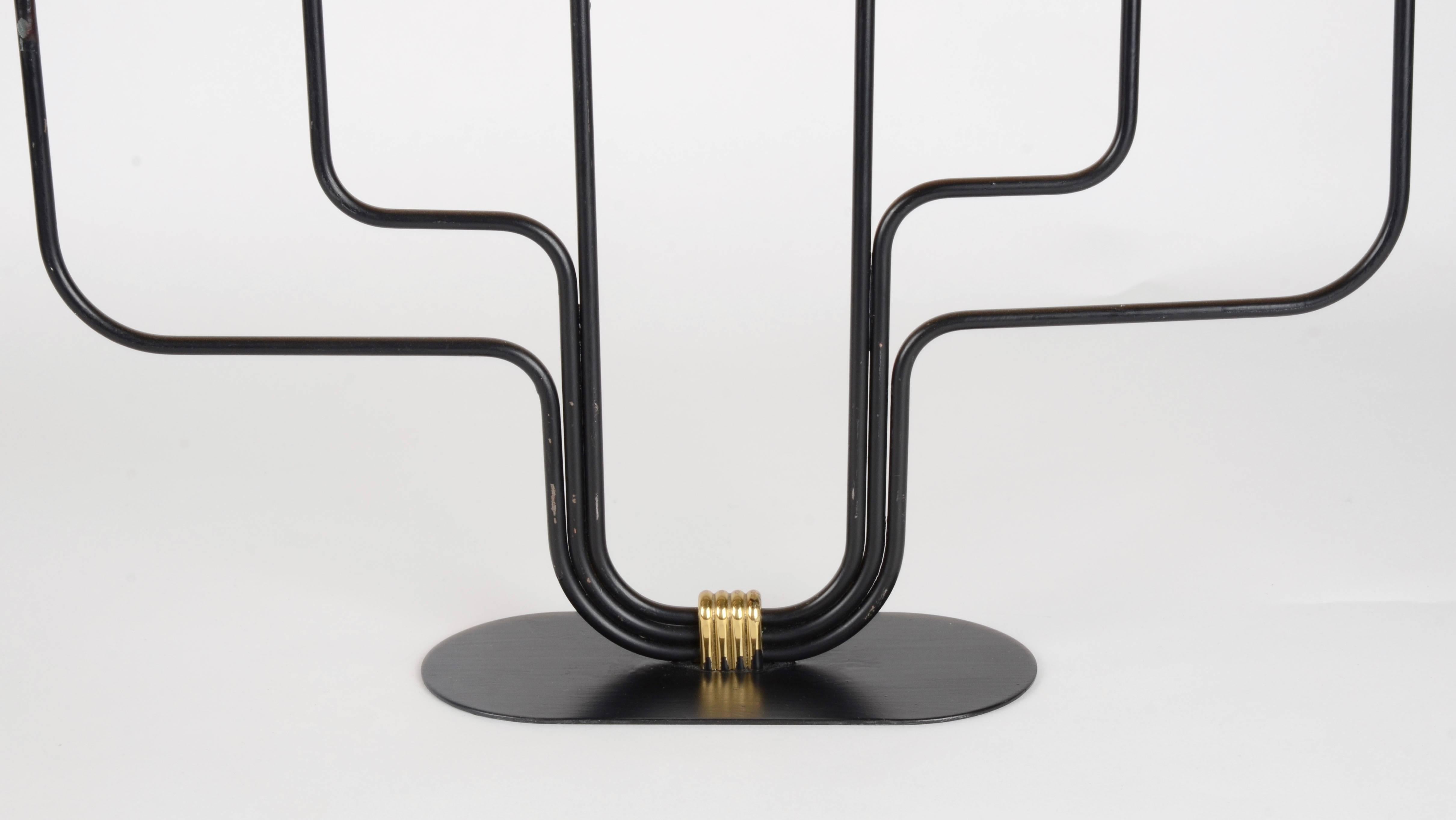 Scandinavian Modern Candelabra by Gunnar Ander for Ystad Metall, Mid-1900s