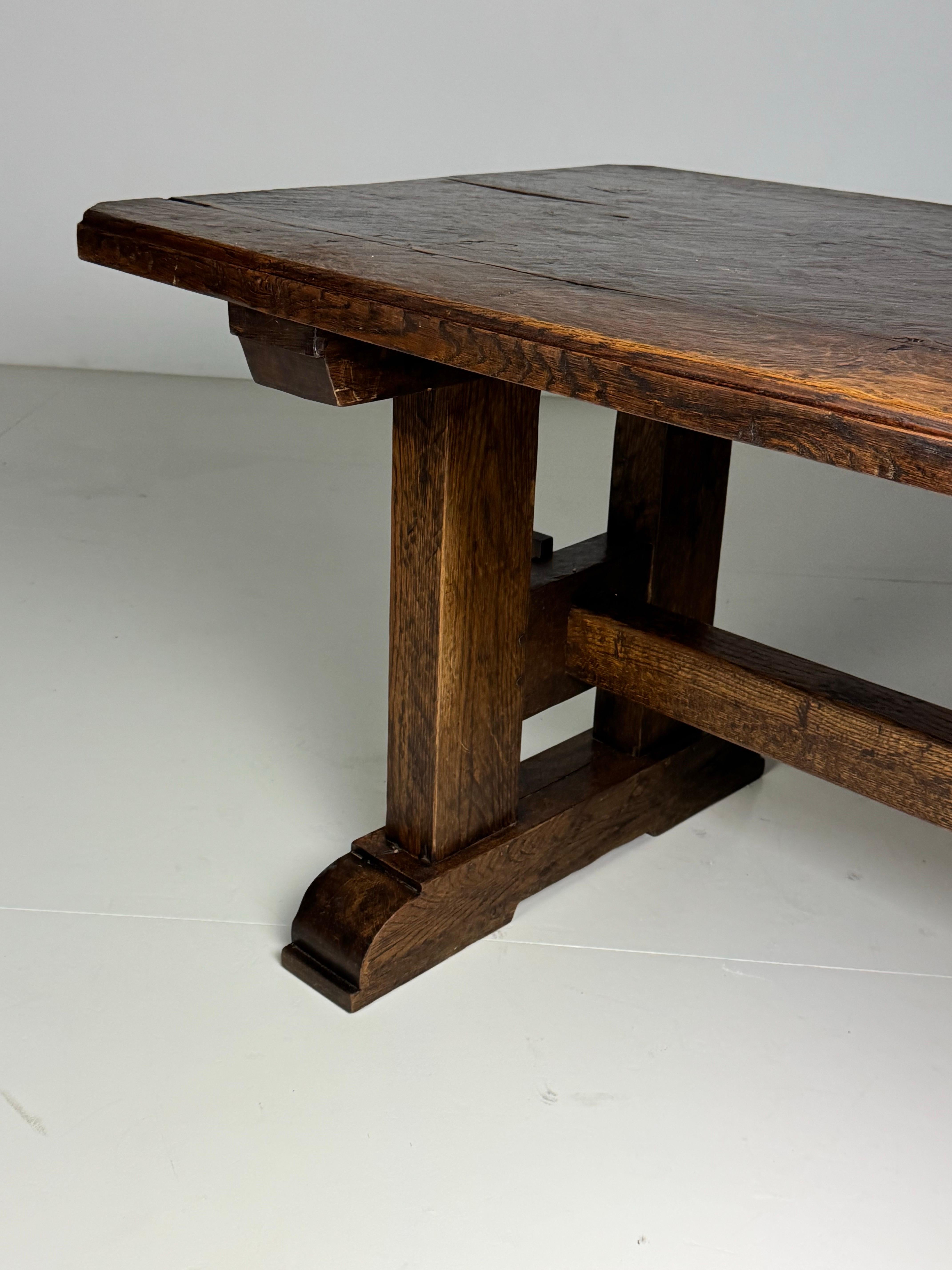 Table monastère belge chêne 230cm en vente 5