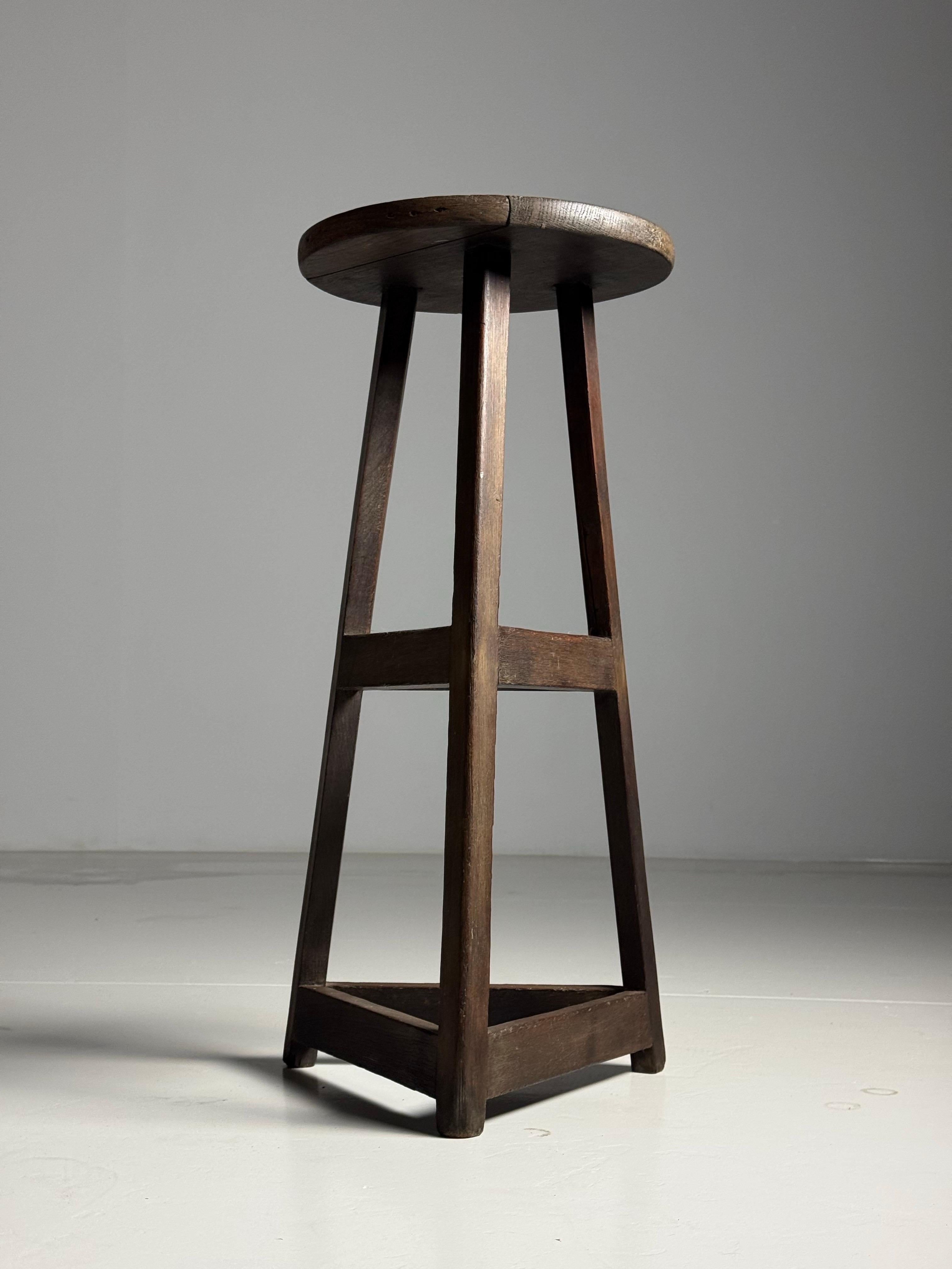 Late 19th Century Sculptor Stand Oak ca. 1900 For Sale