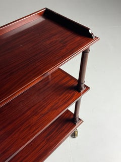 20th-century mahogany étagère