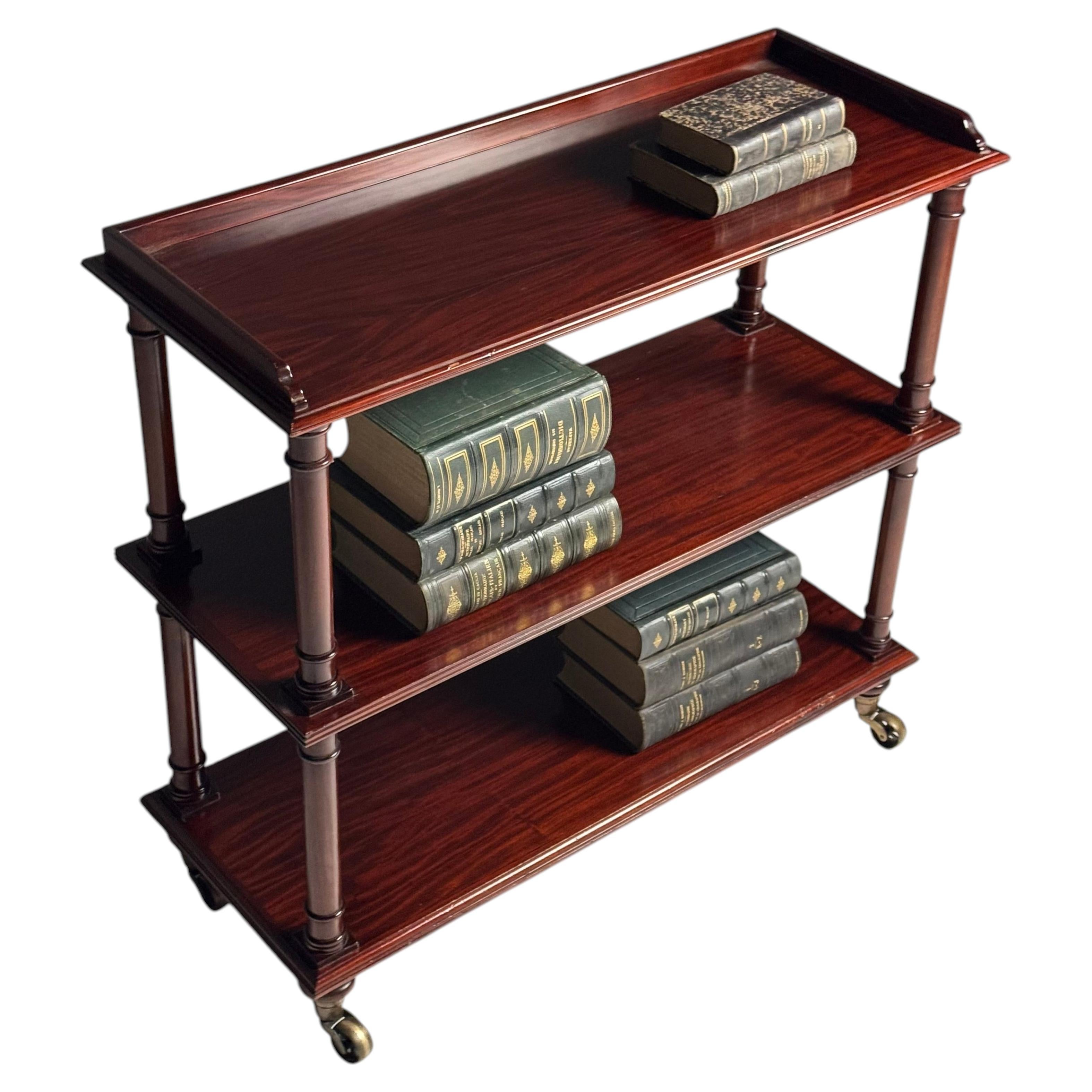 20th-century mahogany étagère For Sale