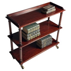 20th-century mahogany étagère